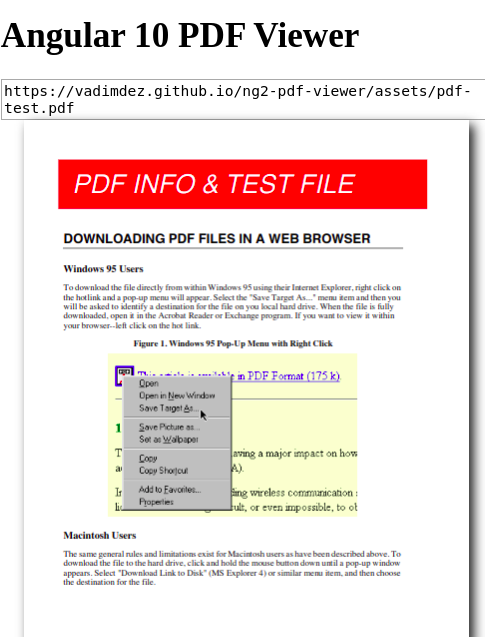 Angular 10 View PDF Files
