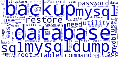 How to backup and restore a MySQL database with mysqldump 