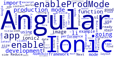 Ionic 5/Angular enableProdMode() 