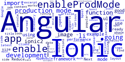 Ionic 5/Angular enableProdMode()