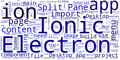 Ionic 5 and Electron Split Pane Example for Large Screens and Desktop 