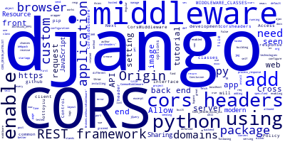 CORS in Django REST Framework