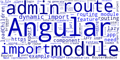 Lazy Loaded Module Example in Angular 10/9 with loadChildren & Dynamic Imports