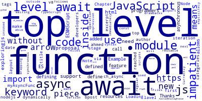 JavaScript/Node Top-lavel Await Example