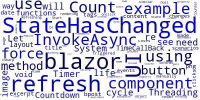 Refresh a Blazor Component with StateHasChanged and InvokeAsync