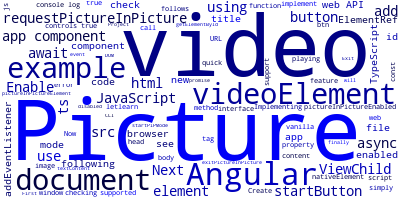 Picture-in-Picture with JavaScript and Angular 10