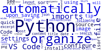 VS Code: Automatically Organize Python Imports