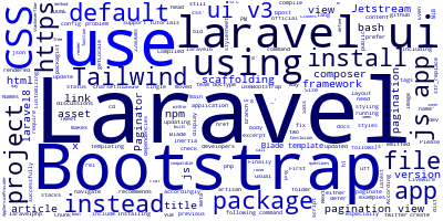 Using Bootstrap 4 Instead of Tailwind in Laravel 8 with Laravel/UI v3 Package